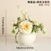 Planta Verde Artificial Vaso de Planta Flor Real Decoração Girassol Flor de Plástico Planta Decorações para Sala de Estar Casa Enfeites de Flores