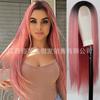 Pelucas de fibra química de AliExpress, peluca de moda europea y americana, peluca de seda de alta temperatura de cabello largo y liso para mujer, venta directa de fábrica.