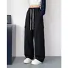 Pantalones de trabajo de algodón puro de moda estilo americano, a juego estilo pareja, nueva colección primavera/otoño, casual y deportivo, corte holgado, diseño de pierna recta