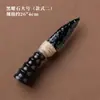 Cuchillo de Piedra Cruda Natural Adornos Obsidiana Ojo de Tigre Piedra Gema Pulida Modelo de Cuchillo sin Filo Atrezzo Fabricante Mayorista