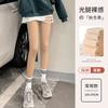 Leggings Artefato Pernas Nuas Camada Dupla para Outono e Inverno Sensação Nua Sobrenatural Cor da Pele Realista Quente Espessas Meias-Calças de Veludo