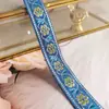 Estilo étnico encaje de tela adornos accesorios fondo camel flores bordadas tela para ropa de algodón adornos para manualidades materiales decorativos