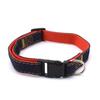 Coleira para animais de estimação, linha de costura, coleira jeans, tração, coleira ajustável para cachorro Teddy Golden Retriever