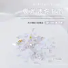 100 Mini Planos Pequeños de Fondo Plano con Forma Especial Diamante Manicura Aurora Fantasma Cristal Transparente Blanco Joyería para Uñas de Diamante