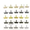 Colgante Metálico de Corona Multicolor 9x12mm Accesorios Decorativos Hechos a Mano DIY para Ropa de Muñeca de Algodón BJD