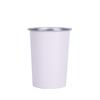 Caneca de Café Aço Inoxidável 304 Copo de Bebida Direta Estilo Camping Camada Única Copo Enrolado Copo de Cerveja Conjunto de Copos para Bebidas Frias Empilháveis para Exterior
