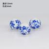 Contas de Decalque de Cerâmica de Jingdezhen Contas de Porcelana Azul e Branca Pulseira DIY Acessórios de Joalheria Materiais Artesanais Contas de Furo Grande