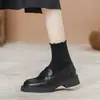 Sapatilhas Mary Jane de couro macio para mulheres, nova coleção outono 2026, estilo britânico, sapatos de calçar fácil