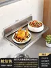 Estante de Almacenamiento Plegable Detrás de la Puerta, Estante de Almacenamiento para Entregas y Comida para Llevar en la Entrada, Estante de Almacenamiento de Gran Capacidad para Artículos Varios en el Vestíbulo