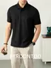 [5A Antibacteriano] Camisa Polo Piqué Hielo Enfriamiento por Oxígeno para Hombre Manga Corta Verano 2026 Ligera Casual de Negocios Top de Color Sólido