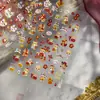 Pegatinas de Arte para Uñas en Relieve Estilo Festivo Popular Tendencia Nacional Pegatinas para Uñas Despertar del León de Año Nuevo Pegatinas de Joyería Material Diamantes para Uñas
