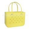 Bolsa de Compras de Palha para Mulheres, Bolsa de Praia Impermeável, Bolsa de Armazenamento para Camping, Viagem, Natação, Bolsa de EVA com Furos Multicolorida