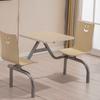 Mesa de Jantar KFC Comercial Bar de Lanches de Chá de Leite Escola Aço Inoxidável Conectado Cantina Restaurante Combinação Mesa e Cadeiras de Fast Food