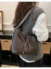 2026 Nueva Bolso de Hombro Único a la Moda para Debajo del Brazo, Bolso Tejido de Gran Capacidad de Nicho, Bolso de Mano de Alta Gama, Bolso Cruzado Tipo Cubo