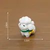 Micro Paisaje Lindo Bufanda de Navidad Cachorro Muñeco Casa de Muñecas Linda Decoración DIY Accesorios Adornos Pequeños de Escritorio