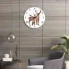Reloj de pared creativo de ciervo cálido estilo nórdico simple moderno moda decoración de pared personalidad en stock y entrega rápida