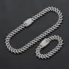 Pulsera Cubana de Espinas Pequeñas Nueva Europea y Americana 16mm Punk Hip Hop con Pinchos Castaña de Agua Pulsera para Hombre Joyería Transfronteriza
