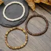Amazon Mais Vendido Pulseira de Contas de Madeira Multicolorida de Casca de Coco Pulseira de Contas Combinação Masculina Multi-Camadas Sobrepostas Pulseira de Casal Joia