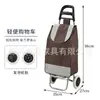 Carrito de compras pequeño para uso doméstico, carrito de compras portátil para supermercado para personas mayores para subir escaleras, remolque ligero y plegable