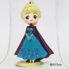 Decoración de pastel de dibujos animados Frozen Aisha Anna Princesa Sakura tarjeta de copo de nieve inserción fiesta de cumpleaños enchufe