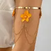 Joyería Transfronteriza Europea y Americana, Pulseras de Brazo Estilo Bohemio Resort, Pulseras de Metal Exageradas con Borlas Estilo Punk al por Mayor
