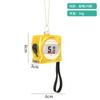 Decorações de Natal criativas carro falso mochila escolar câmera pequeno pingente vidro pintado pingente de decoração de árvore de Natal
