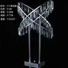 Adereços de Casamento, Suportes de Flores de Mesa de Cristal, Marcadores de Corredor de Acrílico, Castiçais de Gelo para Salão de Casamento, Ornamentos de Arte em Ferro, Decorações