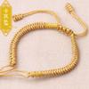 Cuerda de Mano Nudo King Kong Semiacabada Se Puede Usar con Cuenta de Transferencia de Suerte de Oro Duro 3D Pulsera de Diseño Nicho Douyin Xiaohongshu Cordón Venta al por Mayor