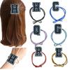 Estilo Coreano Simple Negro Letras Sombrerería Anillo para el Cabello Cuerda para el Cabello Etsy Cuerda para el Cabello Simple Hecho a Mano Anillo para el Cabello Dibujos Animados Creativo