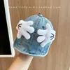 Gorros para Bebé Primavera y Otoño Estilo Nuevo Lindo Dibujo Animado Gorra de Béisbol de Mezclilla para Niños y Niñas, Sombrero de Ala Suave Protector Solar para Bebés y Niños Pequeños