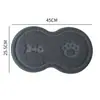 Tigela de cerâmica para gato com pernas altas e proteção para o pescoço, suporte duplo para tigelas, tigela de cerâmica anti-derramamento para pets, projetada para proteger a coluna cervical, tigela especial para gatos