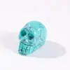 Fabricante de Adornos de Calavera de Jade 1 pulgada Calavera Halloween Artesanía de Tallado en Piedra Natural Figura de Calavera de Amatista