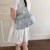 Bolso de axila floral dulce estilo coreano para mujer, nuevo bolso de mano de moda tendencia 2026, bolso nube con lazo, bolso de hombro