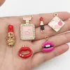 1 Pieza de Accesorio de Aleación para Labial con Goteo de Aceite de Moda y Creativo Serie, Bolso de Perfume, Zapatos de Tacón Alto Accesorios DIY