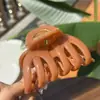 Francés 2025 Nuevo Elegante Elegante Grande Cremoso Calabaza Pinza para el Cabello Pinza Trasera Pinza Tiburón Accesorios para el Cabello