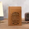 1145 Tarjetero de PU para Hombre Ultra Delgado Porta Tarjetas Bancarias de Crédito Cartera Grabado Láser Estilo Caliente Black Friday Festivo