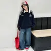 Conjunto de Otoño para Niñas Estilo Academia Sudadera con Capucha Pantalones de Pierna Ancha Conjunto de Dos Piezas Nuevo Estilo 2026 Niñas Niños Mayores Primavera/Otoño
