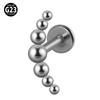 Titanio G23 Ópalo dientes internos labio uña ARC triángulo flor multi-estilo pedrería anillo labial rosca interna cartílago de la oreja aretes