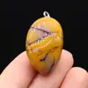 Pingente Irregular de Pedra Natural Exquisito Cristal Rosa Pedra Olho de Tigre Acessórios para Joias de Colar DIY Pingente