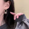 Aguja de Plata de Ley S925 Metal Nudo Ear Cuff Viaje Diario Simple Alto Diseño Final Aro Pendientes Pendiente Estilo Frío