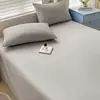 Sábana de Algodón Puro de Color Sólido Pieza Única 100% Algodón Puro Doble Ropa de Cama Sencilla Dormitorio de Estudiante Funda de Almohada Individual Juego de 2-3 Piezas