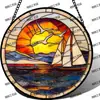 Adornos Colgantes Decorativos de Vidrio de Color Transfronterizos, Decoraciones para Paredes y Ventanas, Captadores de Luz, Regalos para el Día de la Madre, Regalos de Cumpleaños