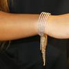 Pulsera nueva de borlas de diamantes de imitación de Amazon Pulsera multicapa de lujo exagerada europea y americana Accesorios pulsera