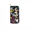 Cross-border New Skull PU Long Zipper Wallet 2389 Carteira de embreagem de noite de Natal para impressão de figuras