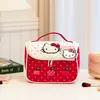 Bolsa de Maquillaje Portátil de Gran Capacidad Hello Kitty para Mujer, Bolsa de Almacenamiento de Viaje de Dibujos Animados Linda, Neceser Personalizable