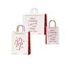 Bolsas de Regalo Navideñas de Alta Gama Estilo Ins, Bolsas de Papel Kraft, Bolsas de Regalo con Asa Hechas a Medida, Exclusivamente para Comercio Exterior y Suministro Transfronterizo