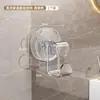 Gancho para Lavabo Gancho Adhesivo Baño Inodoro Sin Taladro Ventosa Transparente Estante de Almacenamiento para Lavabo Estante Colgante para Lavabo Sin Marcas