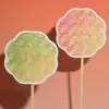 Regalos de Construcción de Equipo DIY de Tejido de Bambú Estilo Chino, Materiales DIY Hechos a Mano por Estudiantes para Tejido de Bambú, Tiras de Bambú de Colores, Color Degradado, Abanico Hecho por Uno Mismo