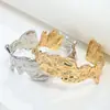 Moda Europea y Americana Transfronteriza Nicho Pulsera de Aleación de Zinc Lava Diseño de Alta Gama Plisado Líquido Irregular Pulsera Retro