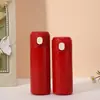 Termo de Acero Inoxidable 304 de Gran Capacidad Estilo Ins Cuerda de Agarre Portátil Simple Taza de Agua Viaje Taza con Popote para Coche de Alta Calidad